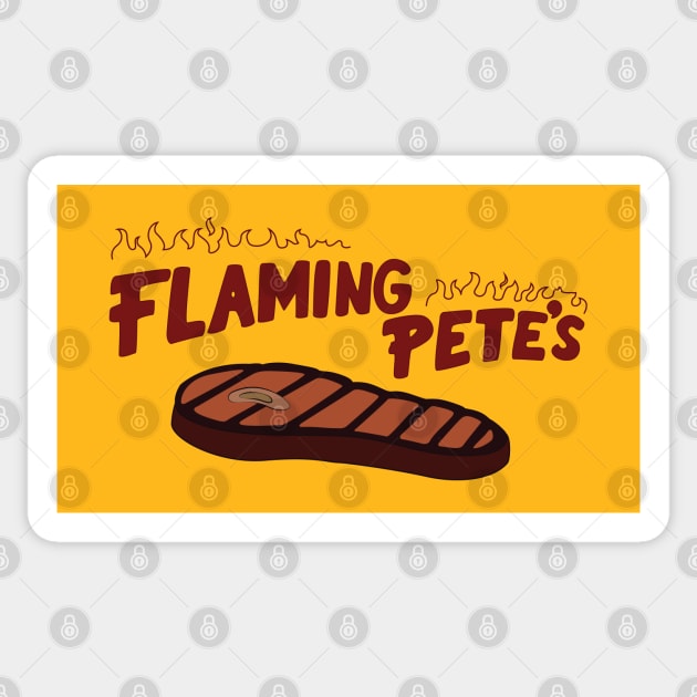 Flaming Pete's Sticker by saintpetty